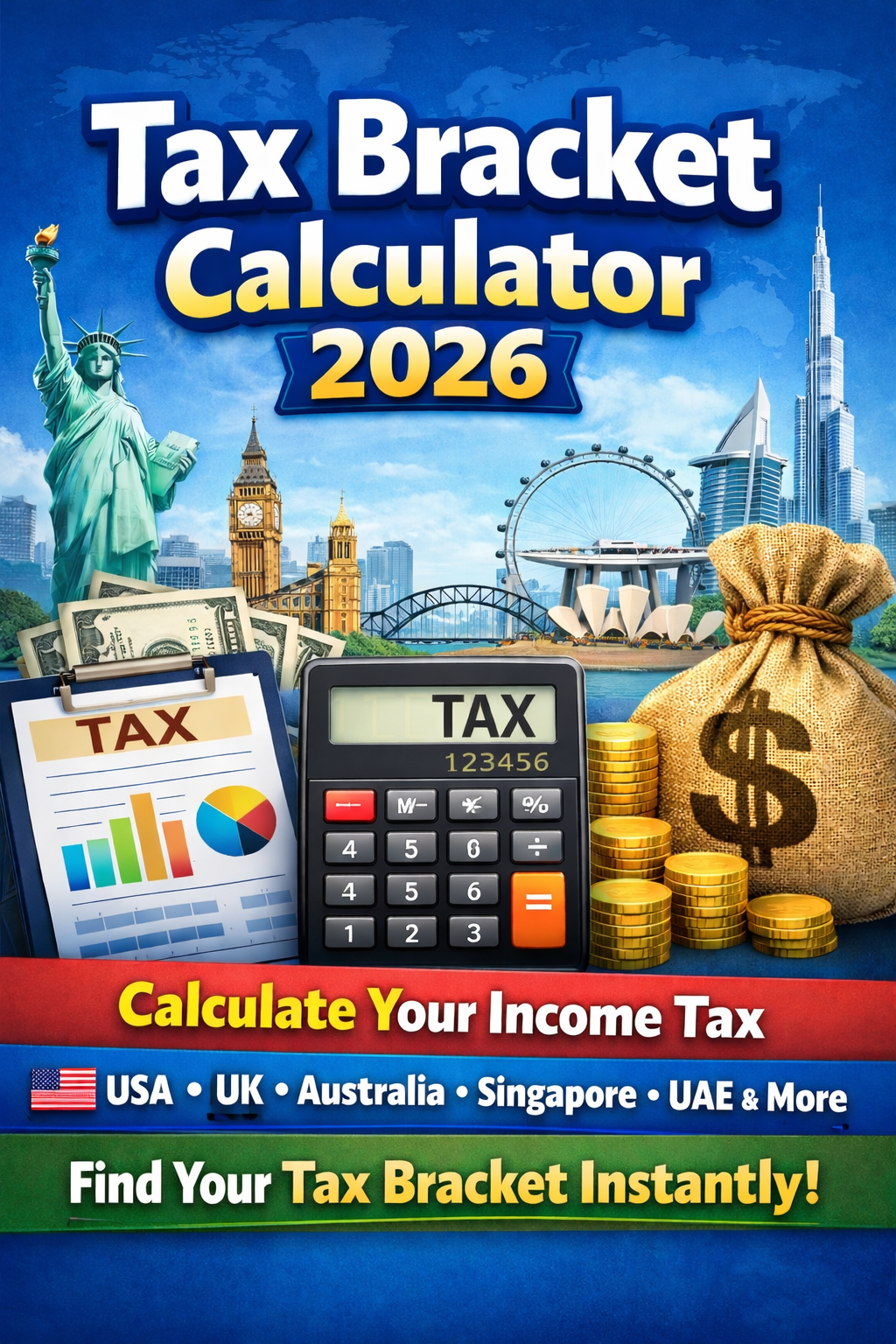 English Tax Racket Global Tax Bracket Calculator – US, UK, Australia, Singapore & More